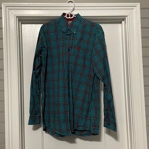 Small cinch long sleeve button up
